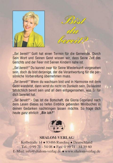 Gloria Copeland: Bist du bereit?