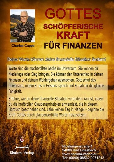 Hörbücher Deutsch - Charles Capps: Gottes schöpferische Kraft für Finanzen (1 CD)