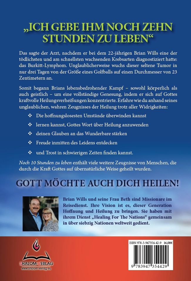 Brian Wills: Noch 10 Stunden zu leben (Vorbestellung)
