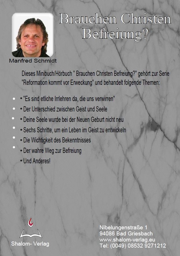 Hörbücher Deutsch - Manfred Schmidt: Brauchen Christen Befreiung? (1 CD)