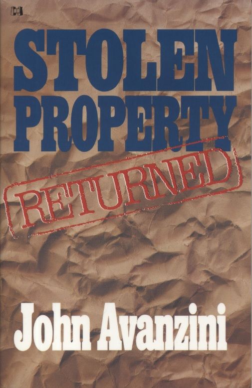 John Avanzini: Stolen Property Returned