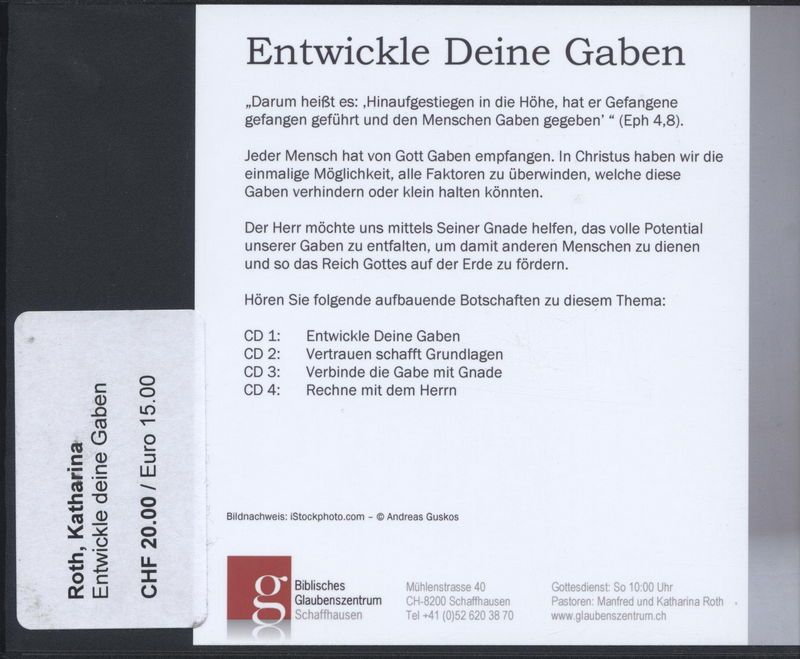 Manfred & Katharina Roth: Entwickle deine Gaben (4CDs)