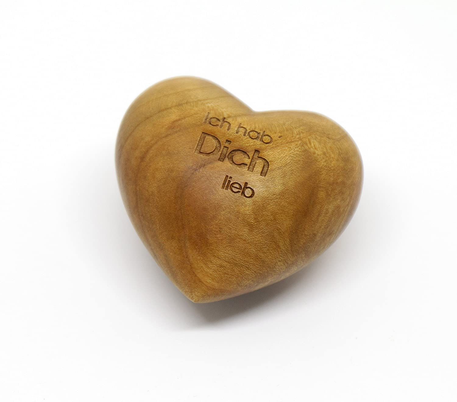 Geschenkartikel - Holz Herz "Ich hab dich lieb!"