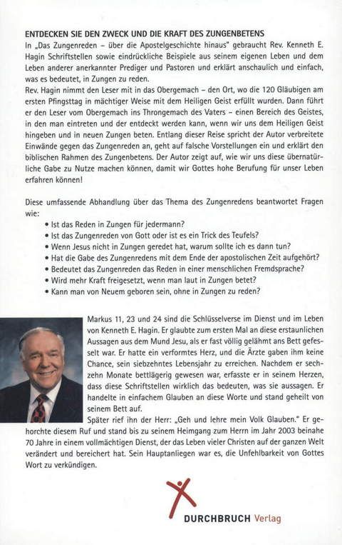 Kenneth E. Hagin: Das Zungenreden