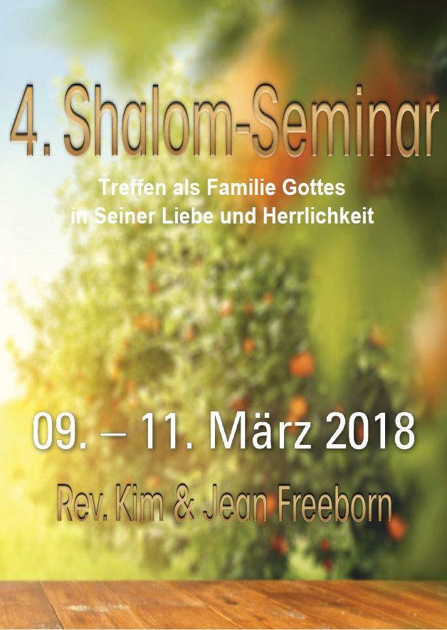 4. Shalom-Seminar (März 2018)