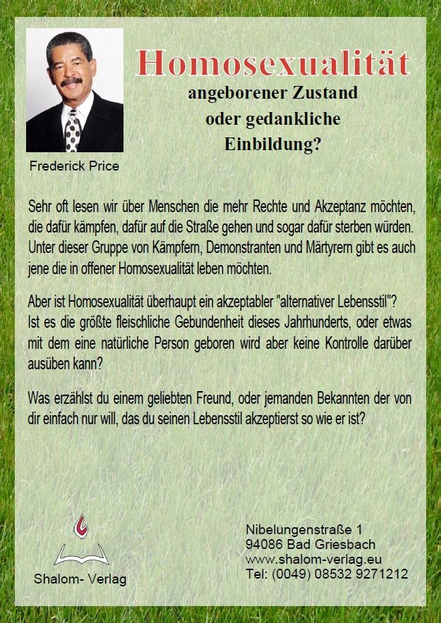 Frederick K.C. Price: Homosexualität  (1 CD)