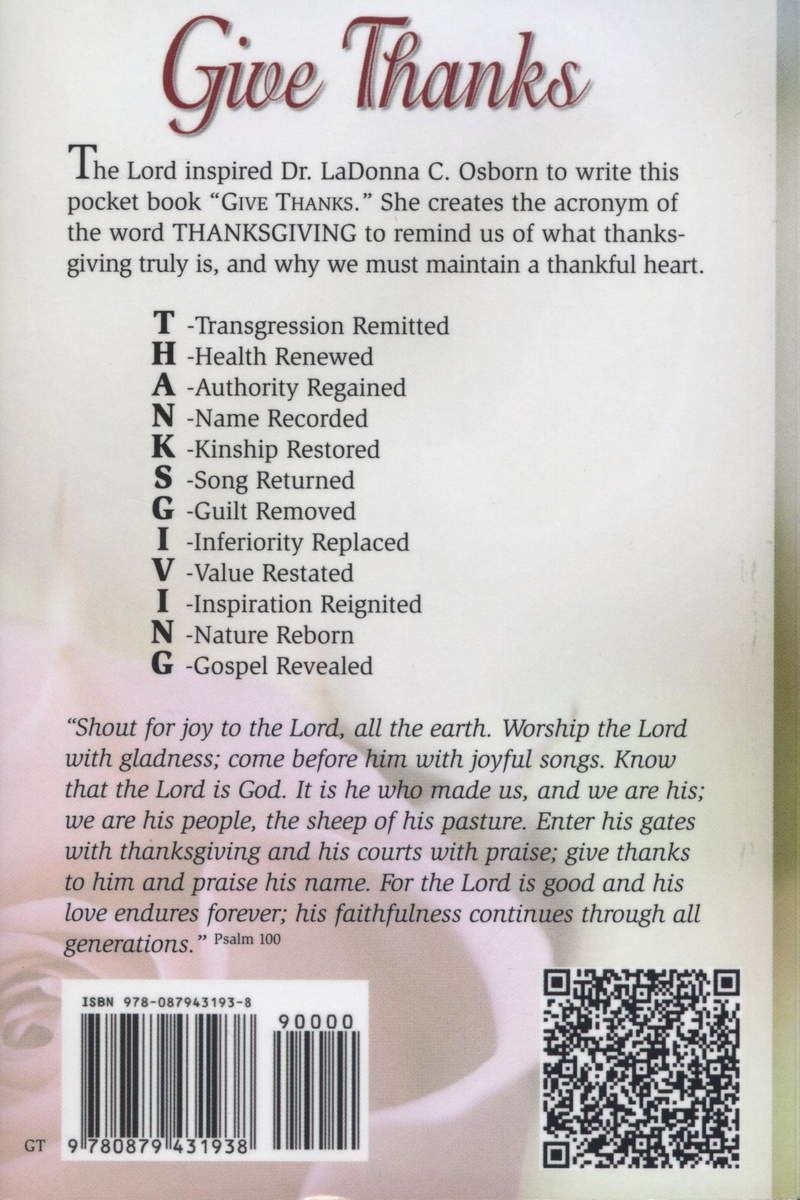 Englische Bücher - LaDonna Osborn: Give Thanks