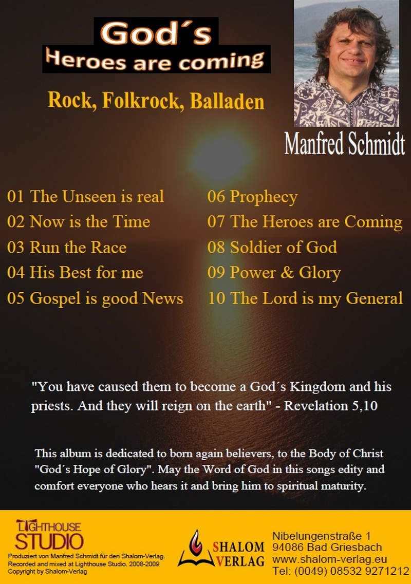 Musik CDs - Manfred Schmidt: God's Heroes are coming (MP3)