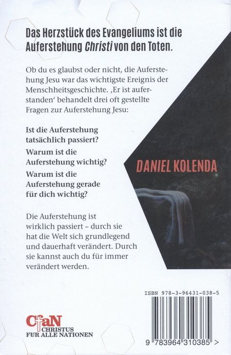 Büchersortiment - Daniel Kolenda: Er ist Auferstanden