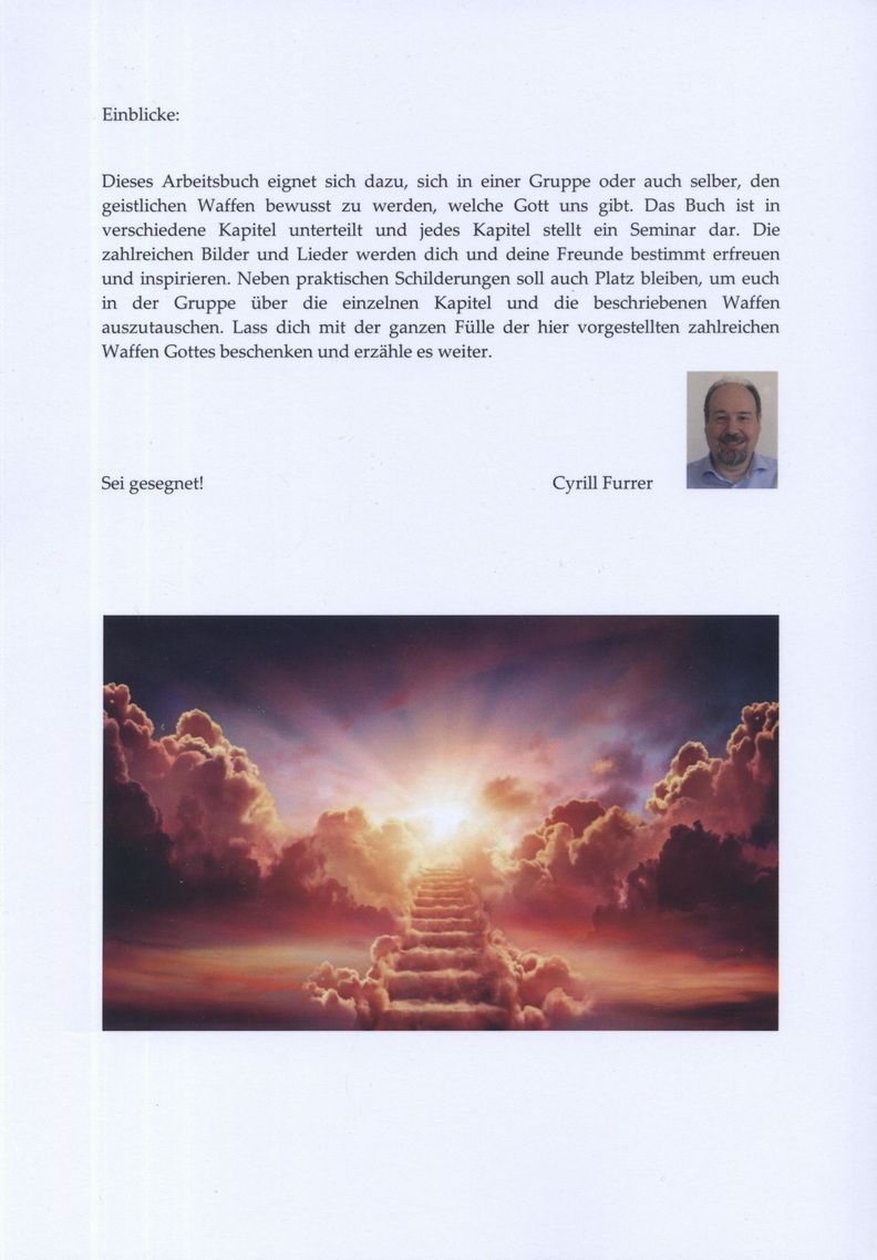 Büchersortiment - Cyrill Furrer: Die Waffen Gottes (Arbeitsbuch)