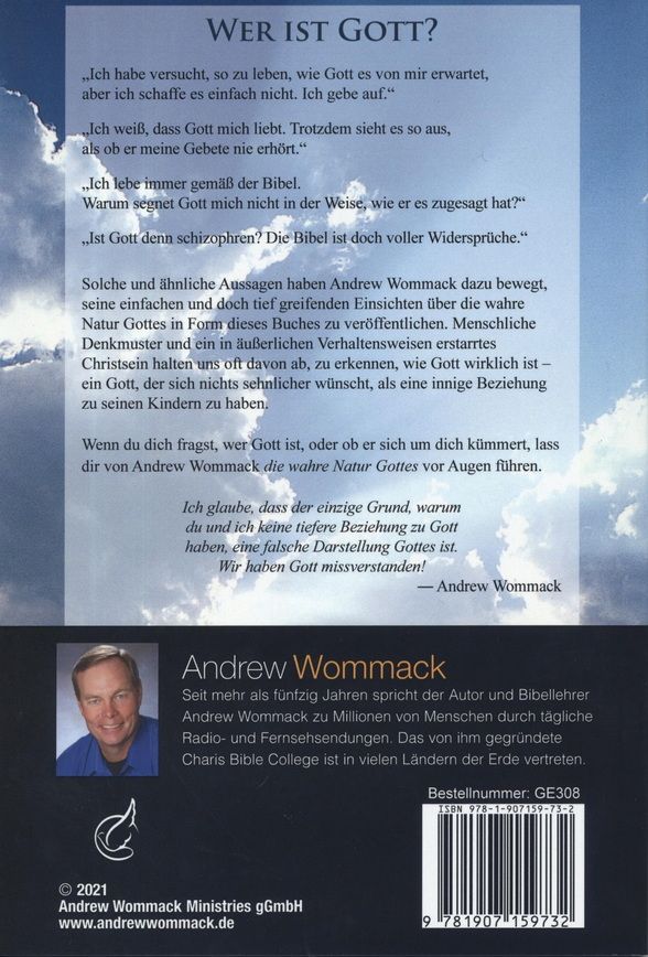 Büchersortiment - Andrew Wommack: Die wahre Natur Gottes