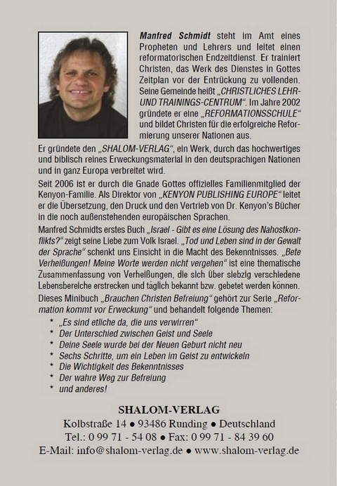 Manfred Schmidt: Brauchen Christen Befreiung?